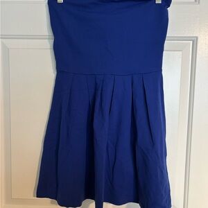 Susana Monaco Elegant Blue Strapless Dress